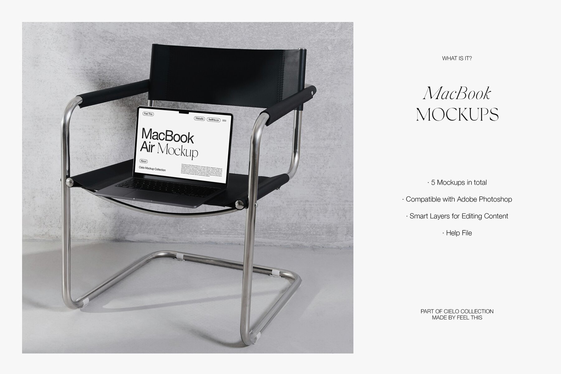 Realistic MacBook Air Mockups 2