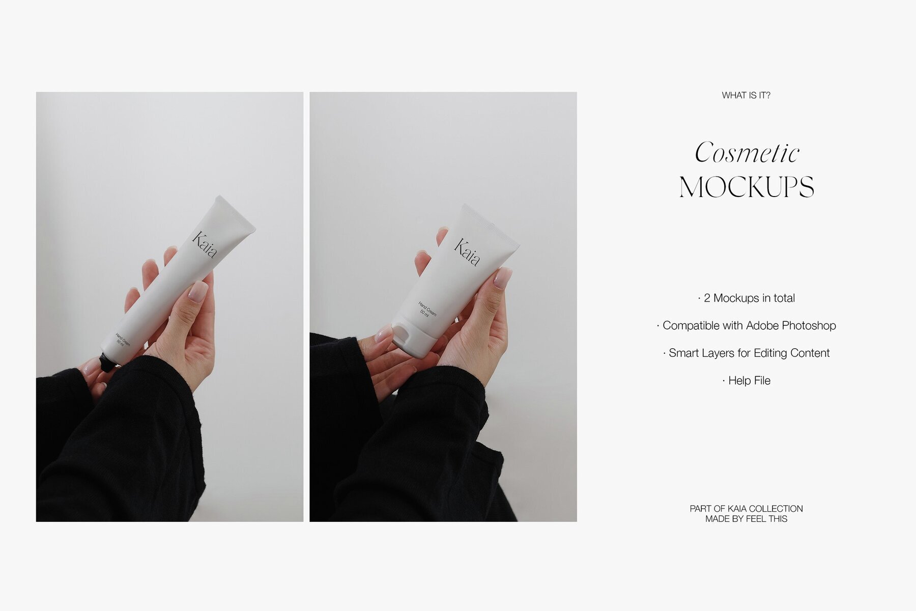 Hand Cream Tube Mockups 2