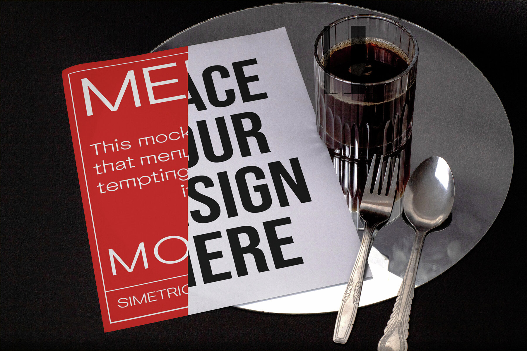 4 Scene Realistic High Quality Menu Mockup   VOL 1 5