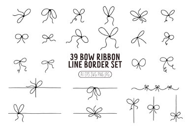 Ribbon Bow Line Set