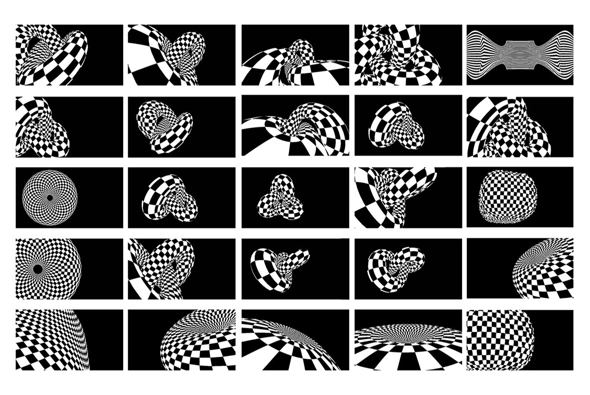 Op Art Vector backgrounds bundle 14