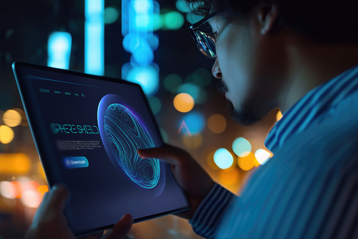 DataScend   Sphere Shield Vector Set 4