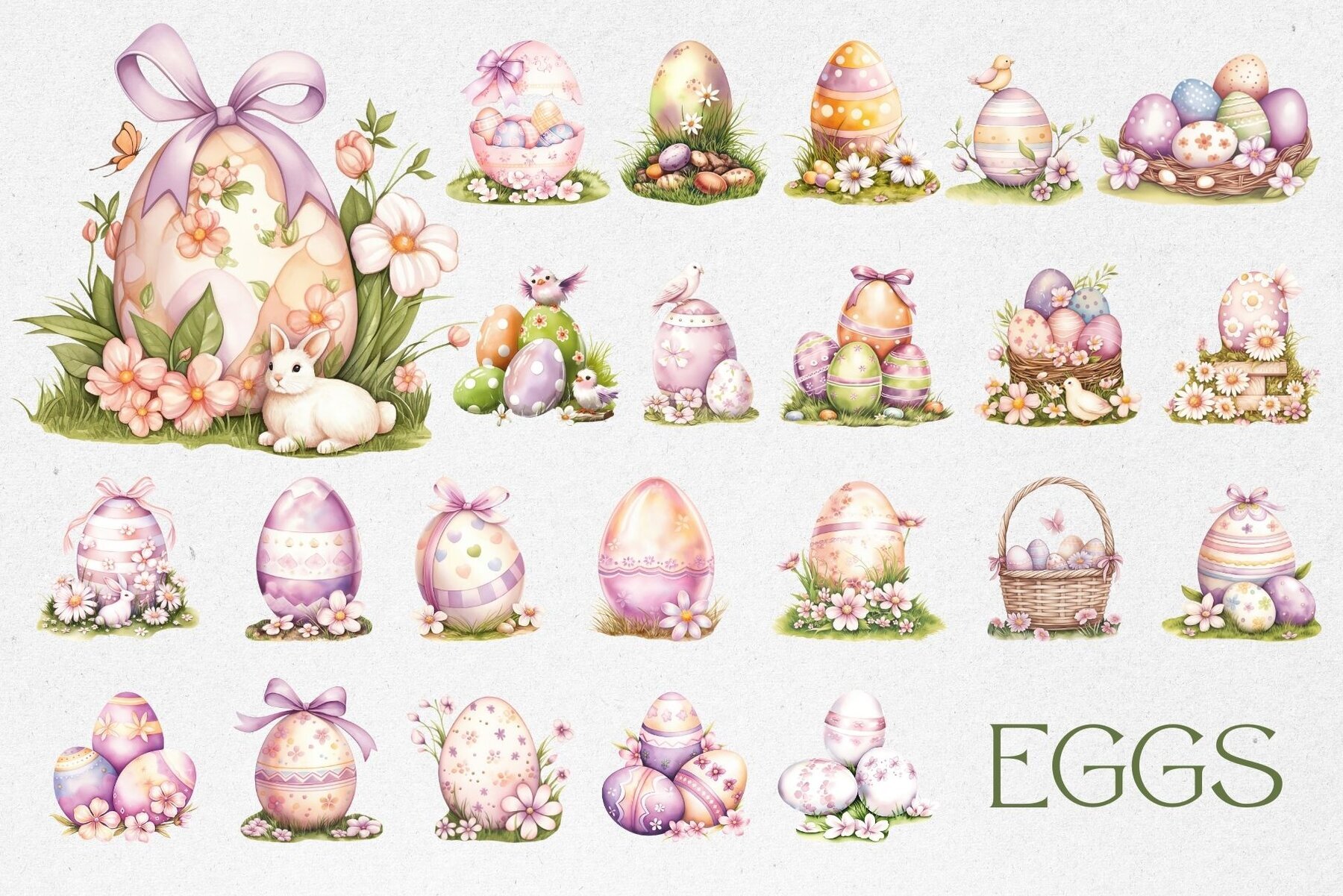 Watercolor Easter Clipart 3