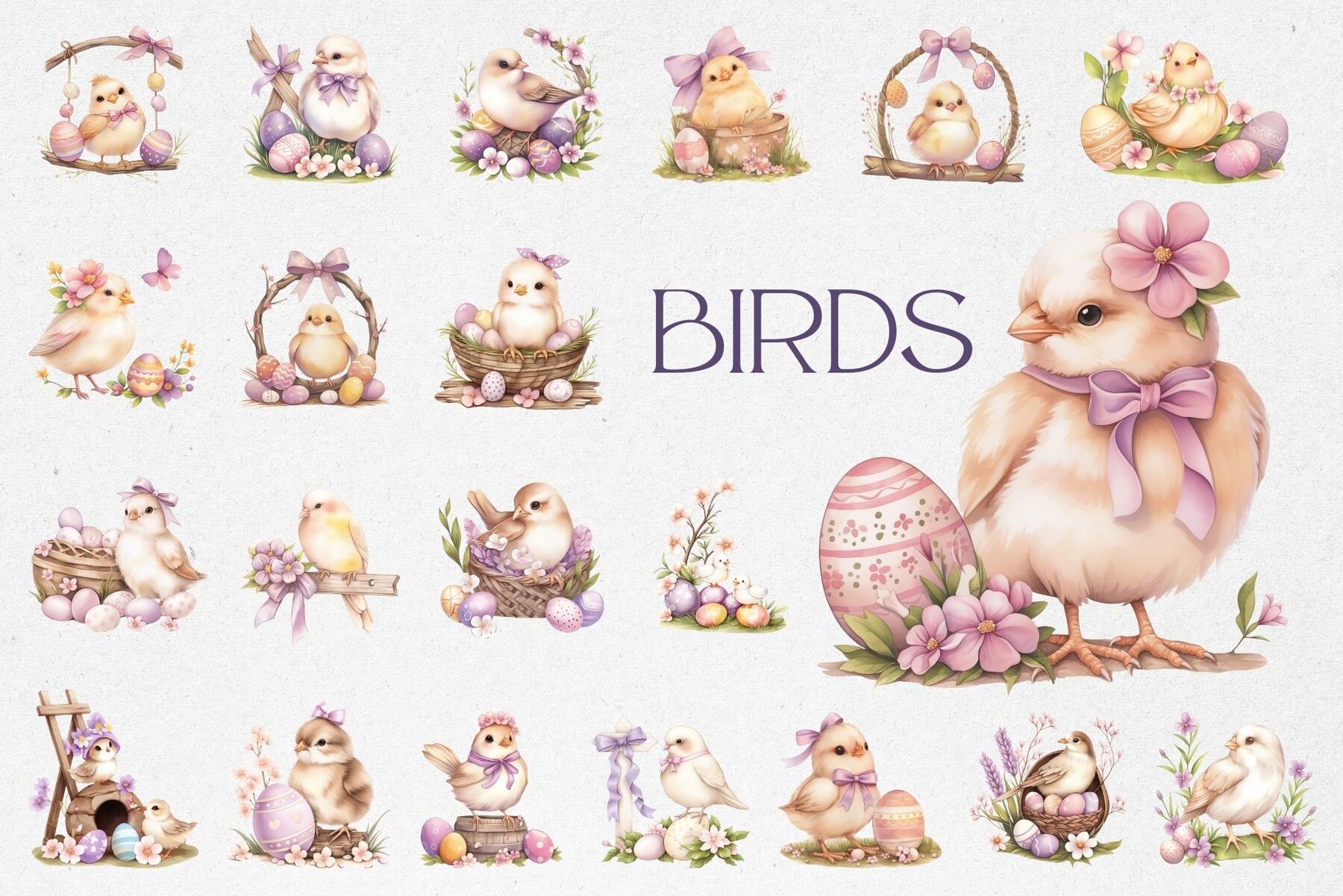 Watercolor Easter Clipart 4