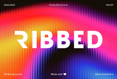 Ribbed Glass Backgrounds Collection