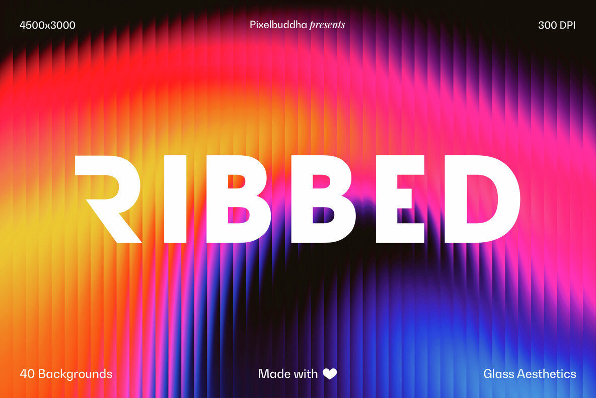 Ribbed Glass Backgrounds Collection 1