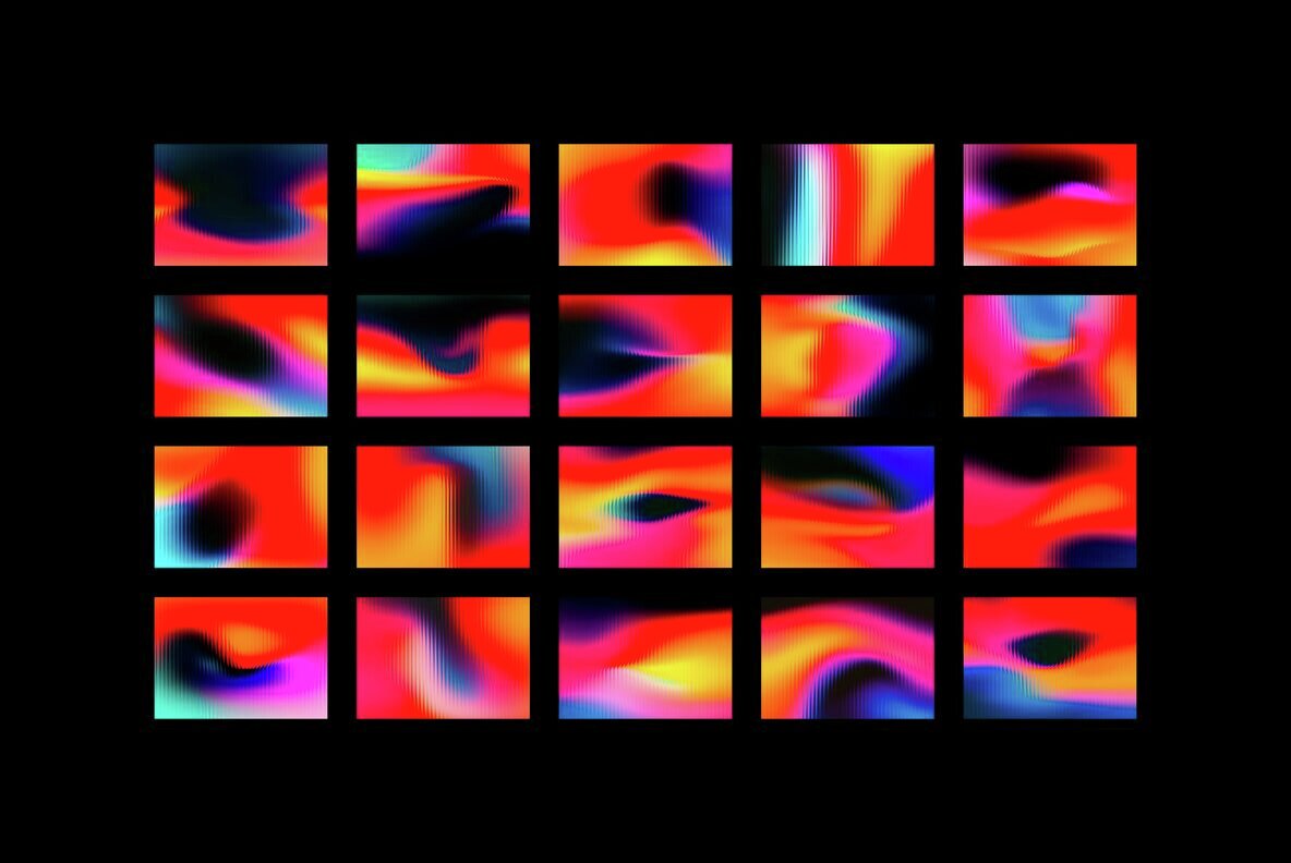 Ribbed Glass Backgrounds Collection 6