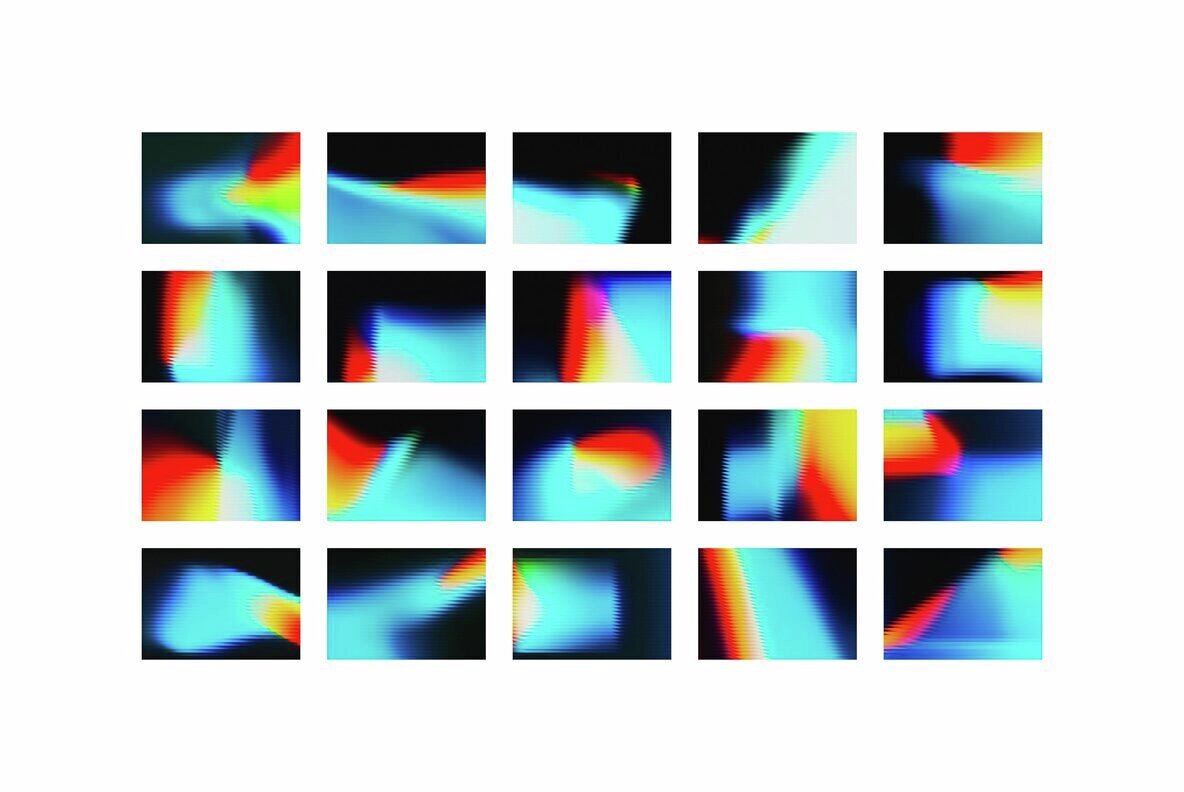 Horizontal Slatted Glass Backgrounds 2