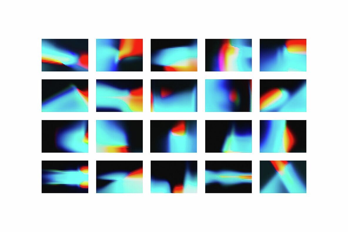 Horizontal Slatted Glass Backgrounds 6