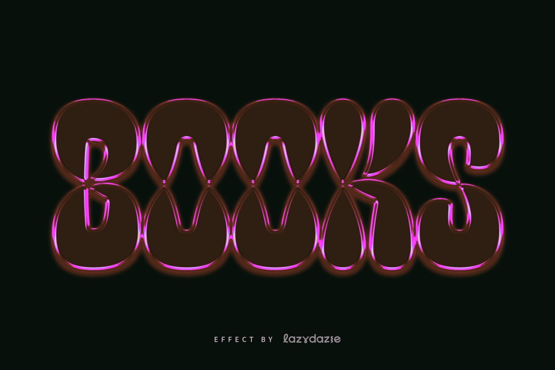 Pink Chrome Text Effect Mockup 3