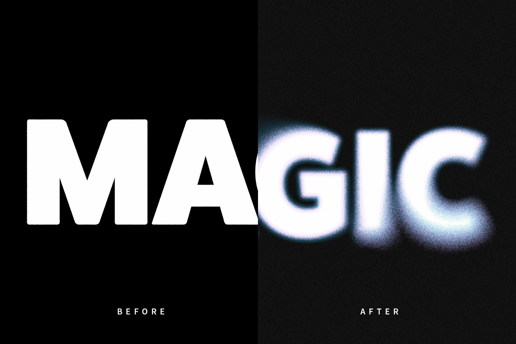 Dissolving Text Effect Mockup 2