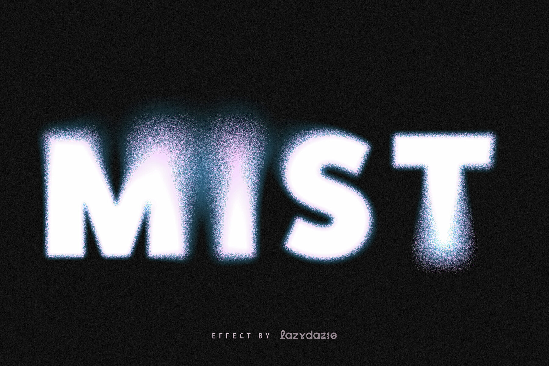 Dissolving Text Effect Mockup 3
