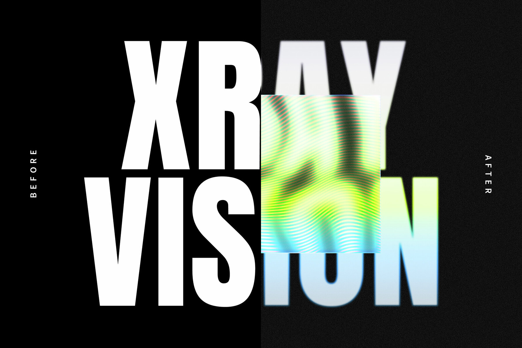 Distortion Window Text Effect Mockup 2