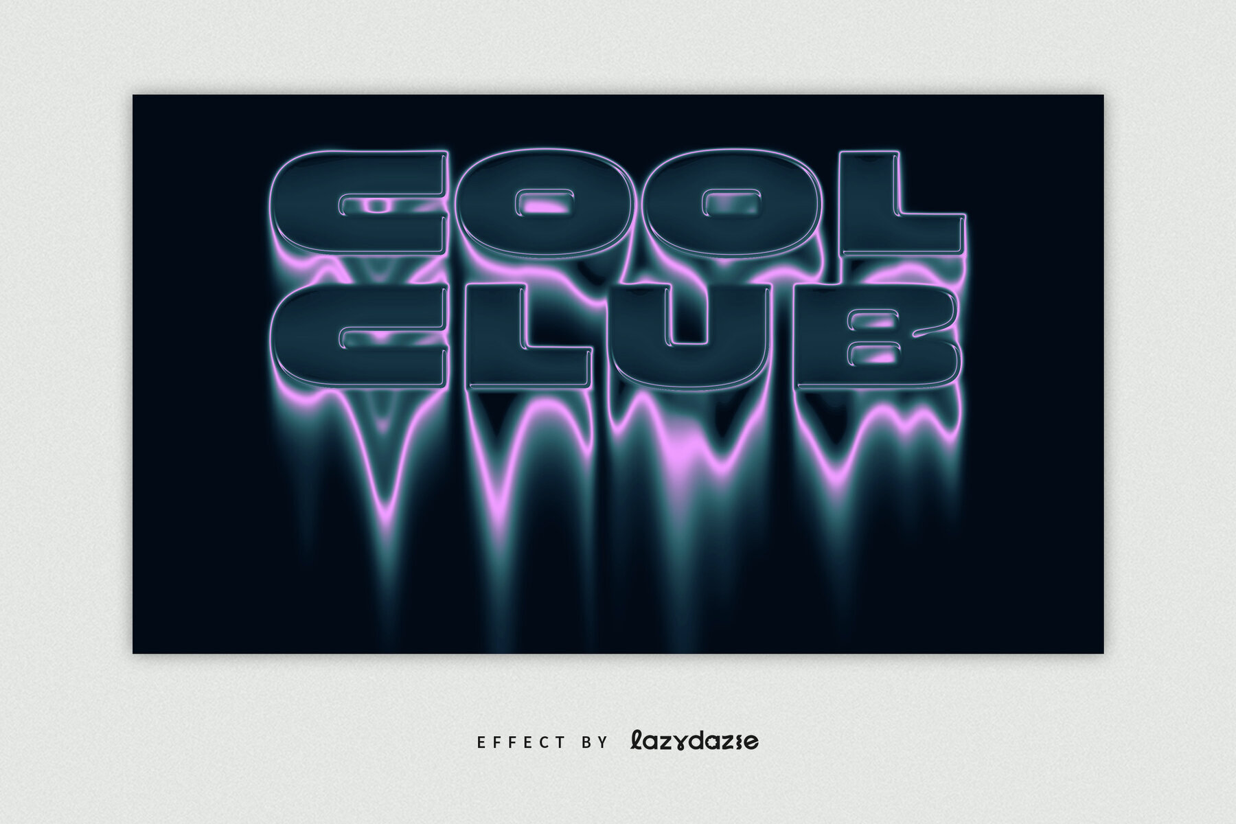 Dissolving Melting Text Effect Mockup 1