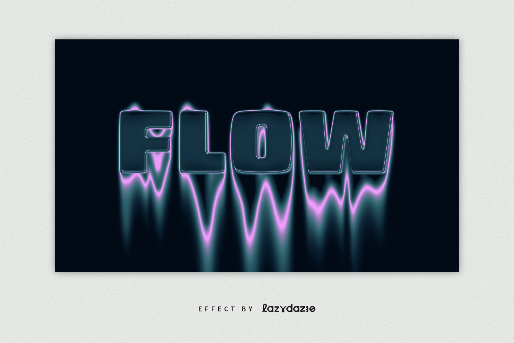 Dissolving Melting Text Effect Mockup 4