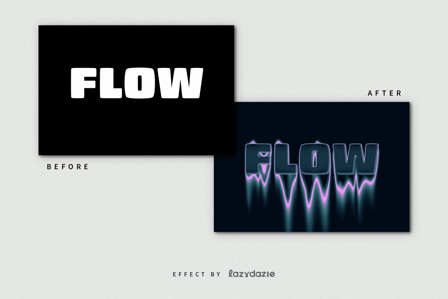 Dissolving Melting Text Effect Mockup 7