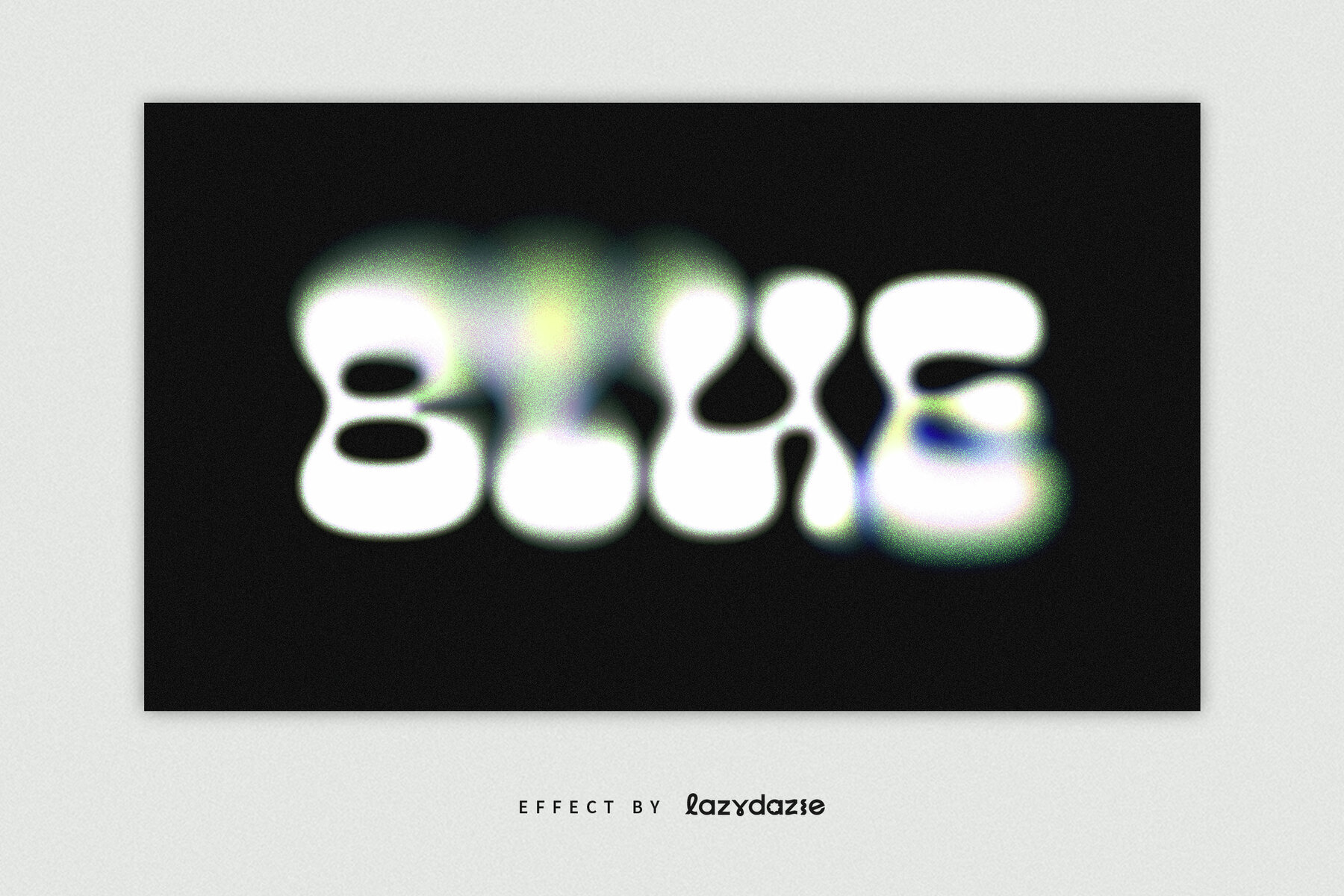 Colourful Dissolving Text Effect Mockup 1