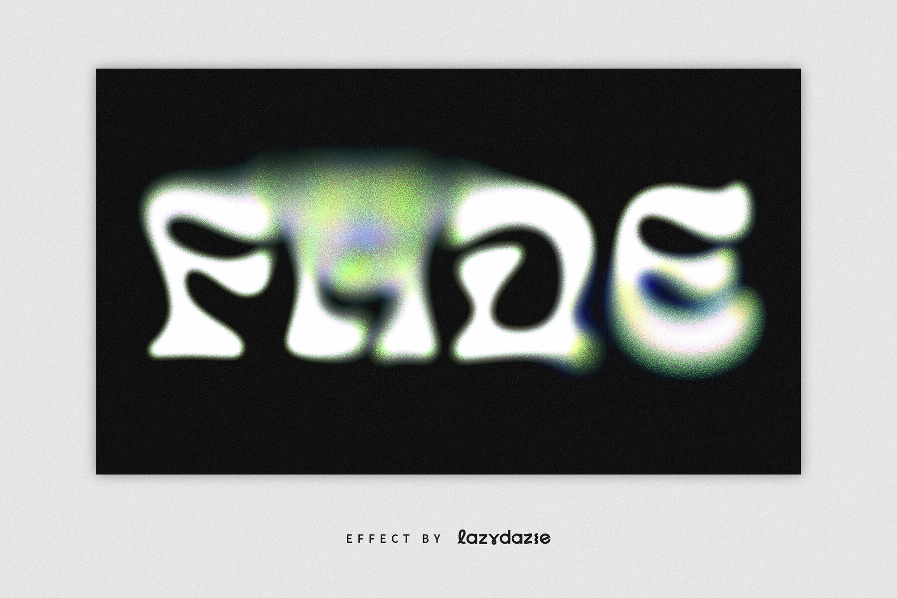 Colourful Dissolving Text Effect Mockup 2