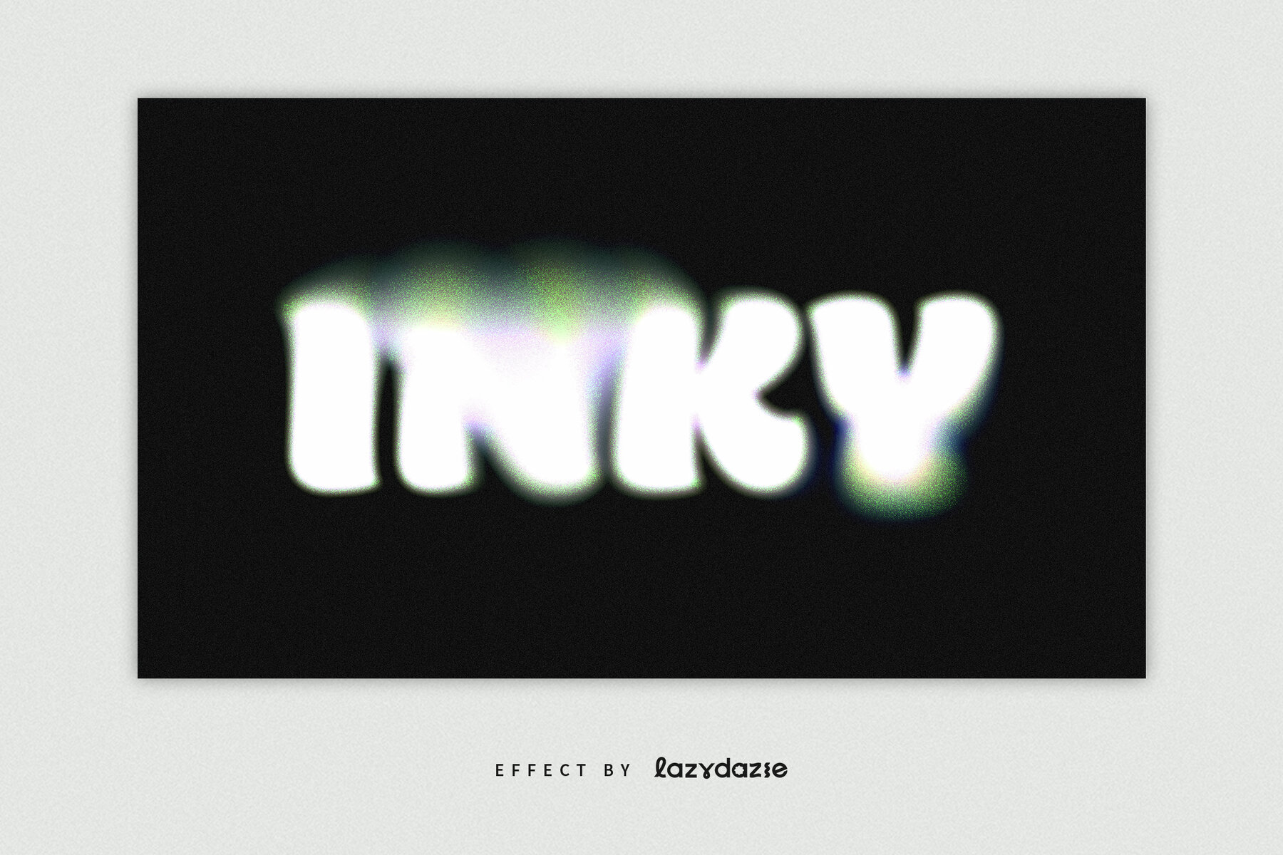 Colourful Dissolving Text Effect Mockup 4