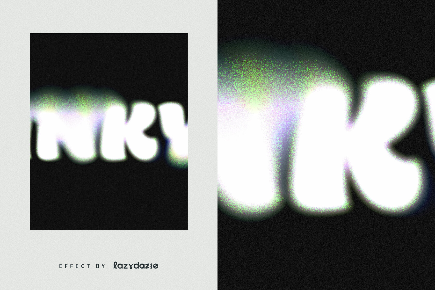 Colourful Dissolving Text Effect Mockup 5