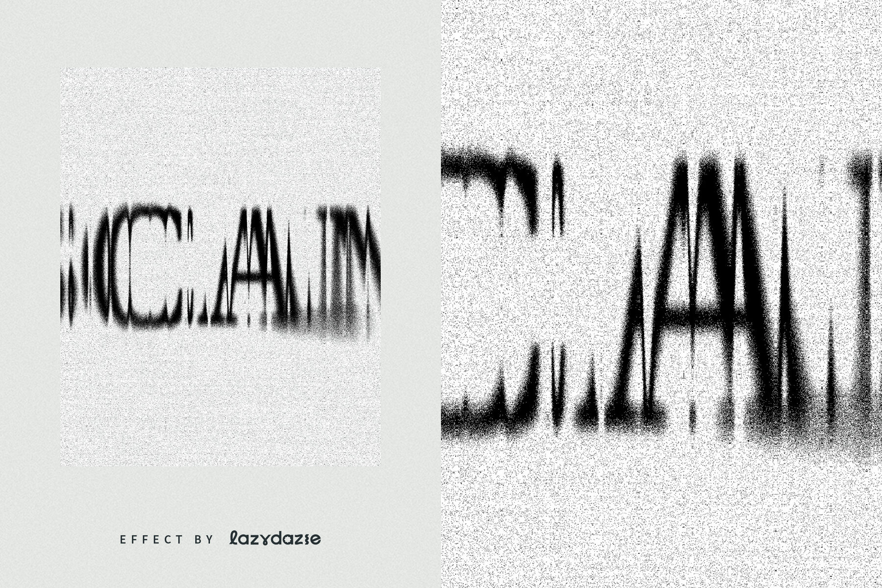 Dissolving Text Effect Mockup 5