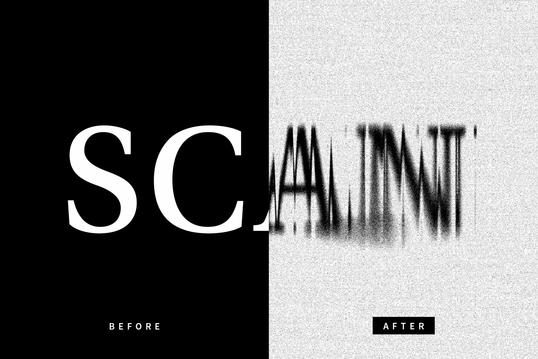 Dissolving Text Effect Mockup 6