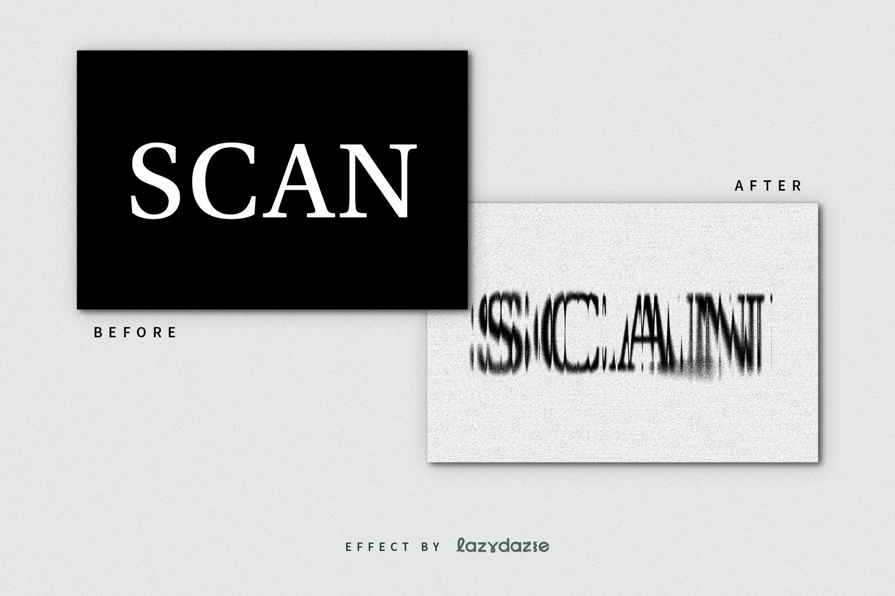 Dissolving Text Effect Mockup 7