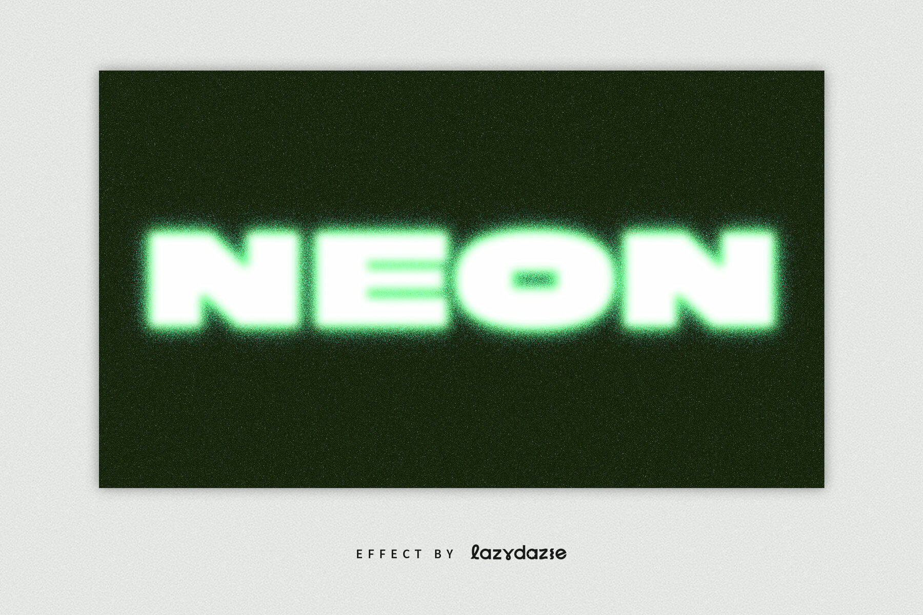 Neon Dissolving Text Effect Mockup 3