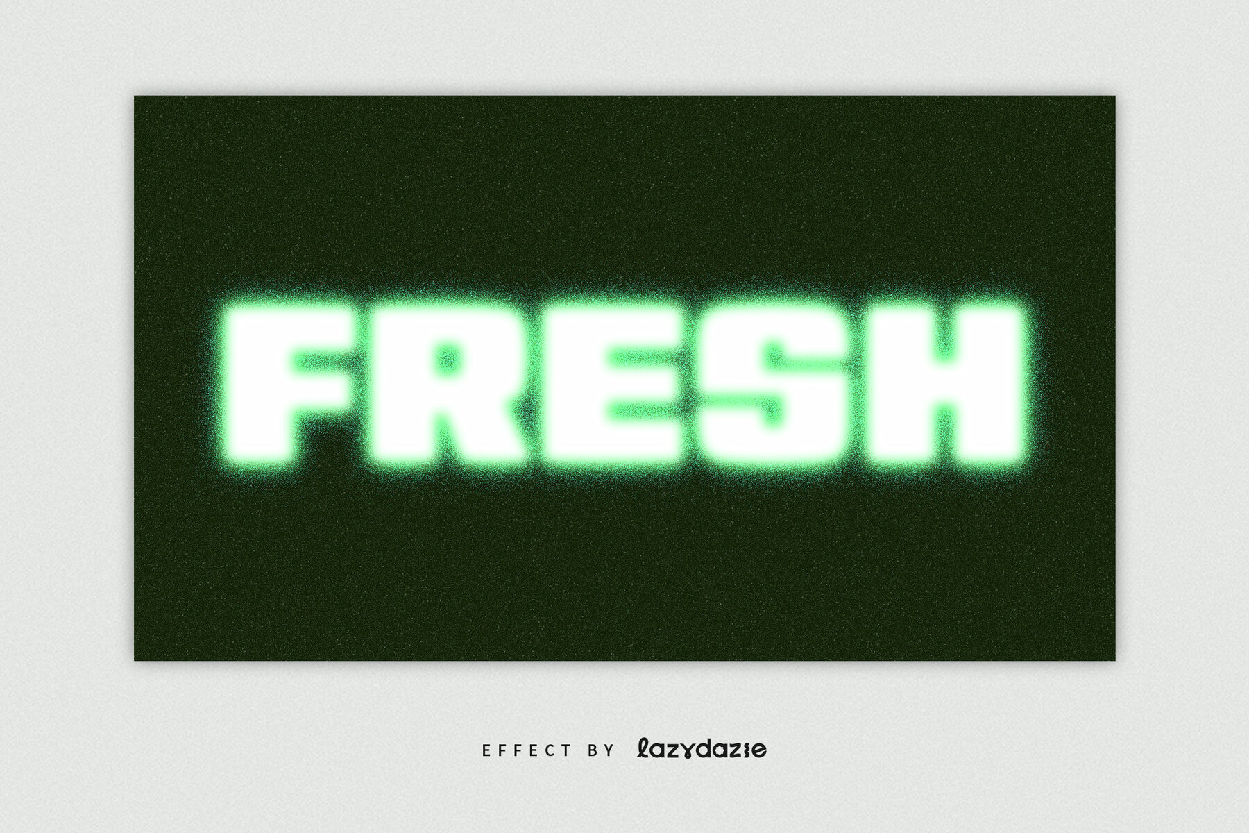 Neon Dissolving Text Effect Mockup 4