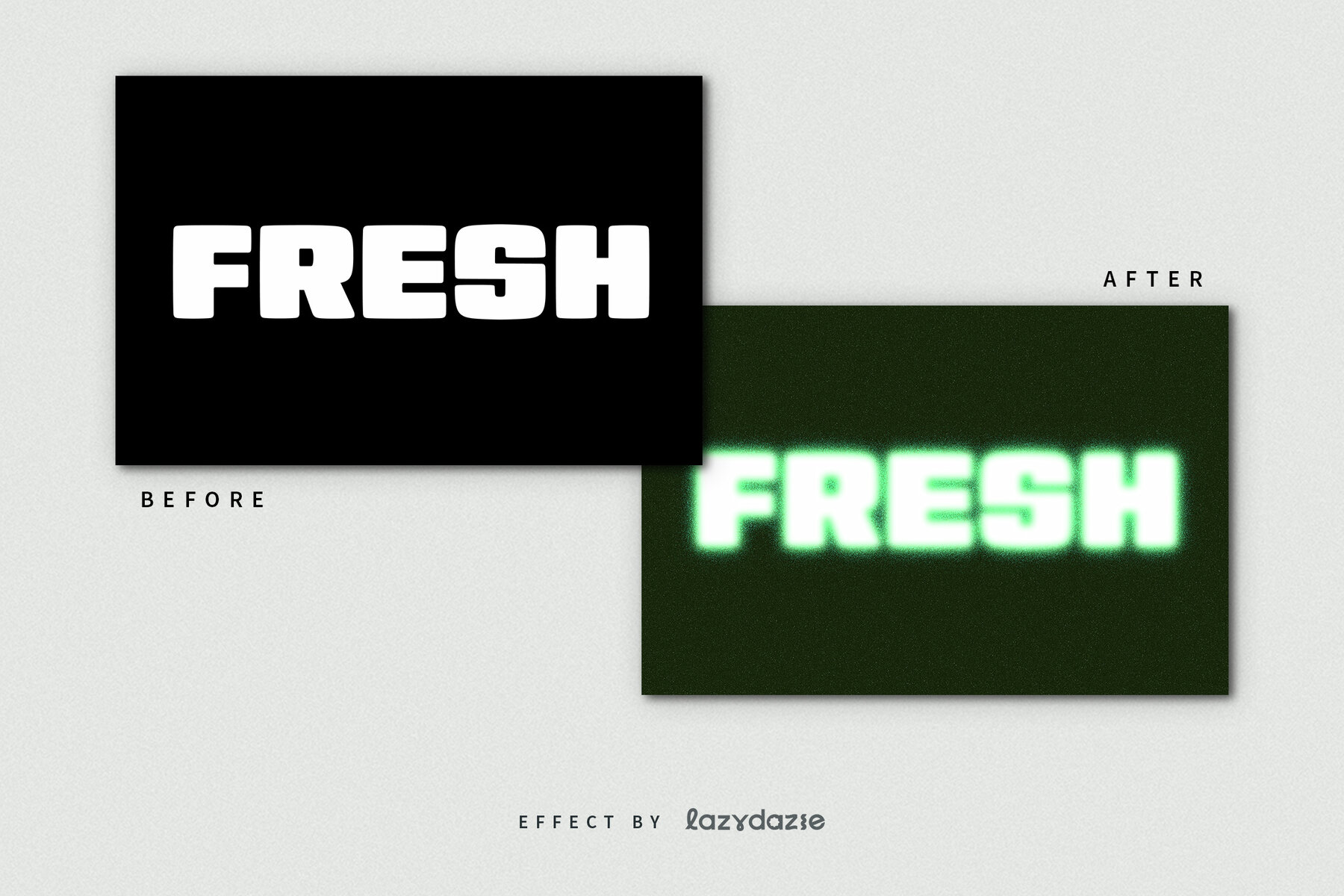 Neon Dissolving Text Effect Mockup 7