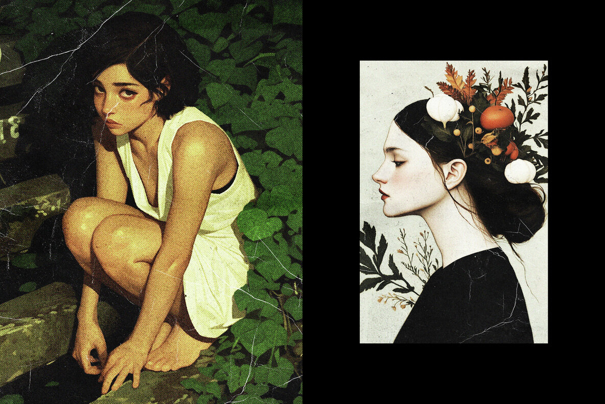 Vintage Worn Print Effect 6