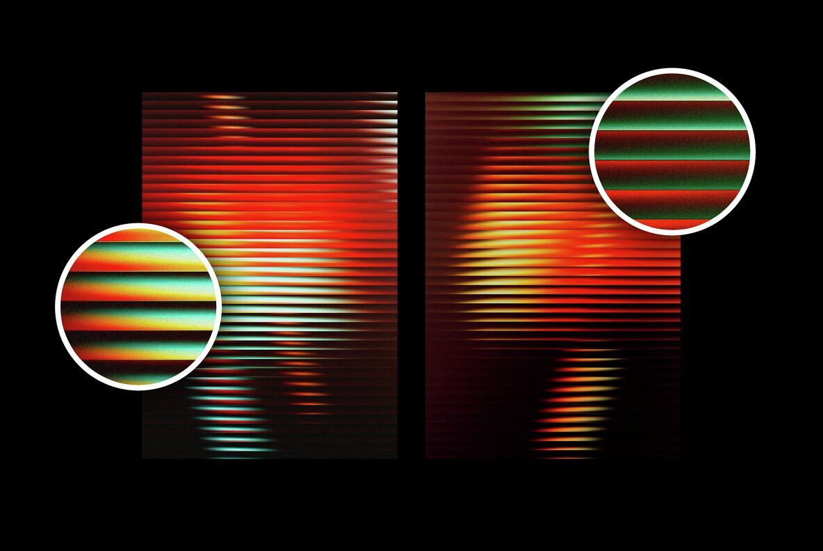 Stripped Gradient Glass Backgrounds 4