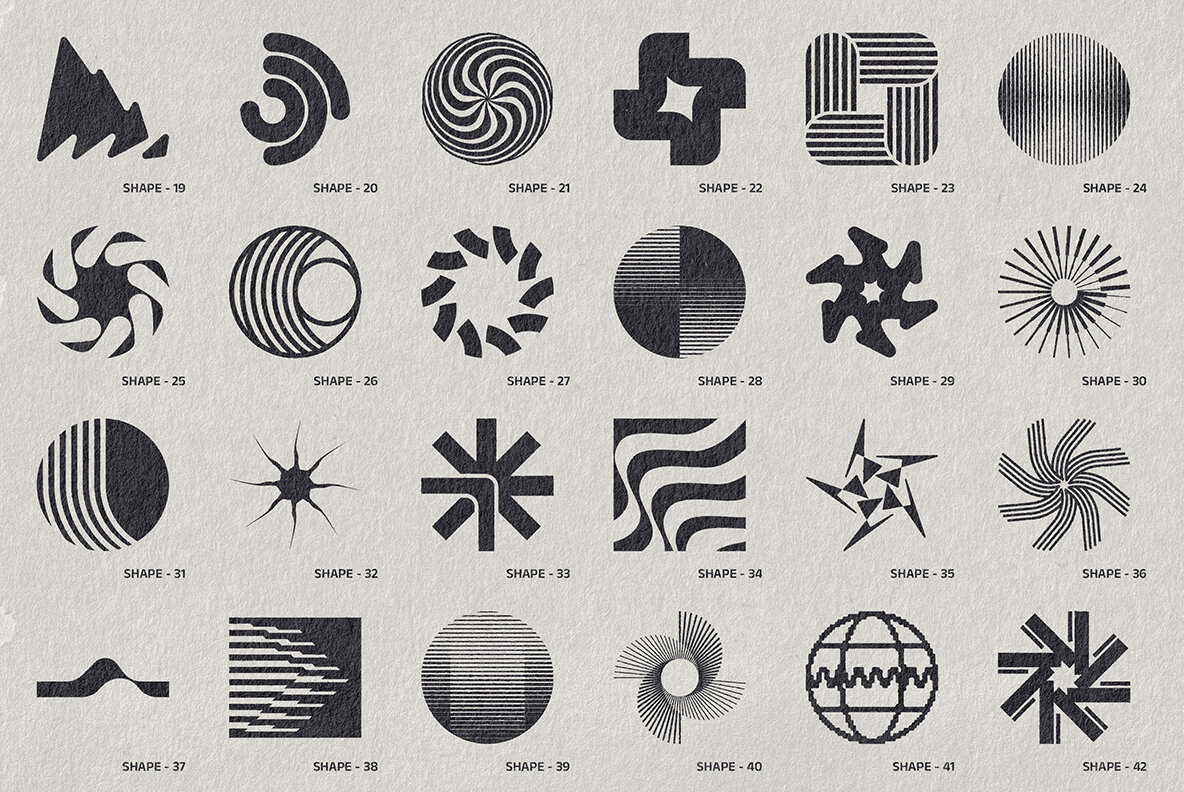 GeoForm Kit   96 Shapes Badges 4