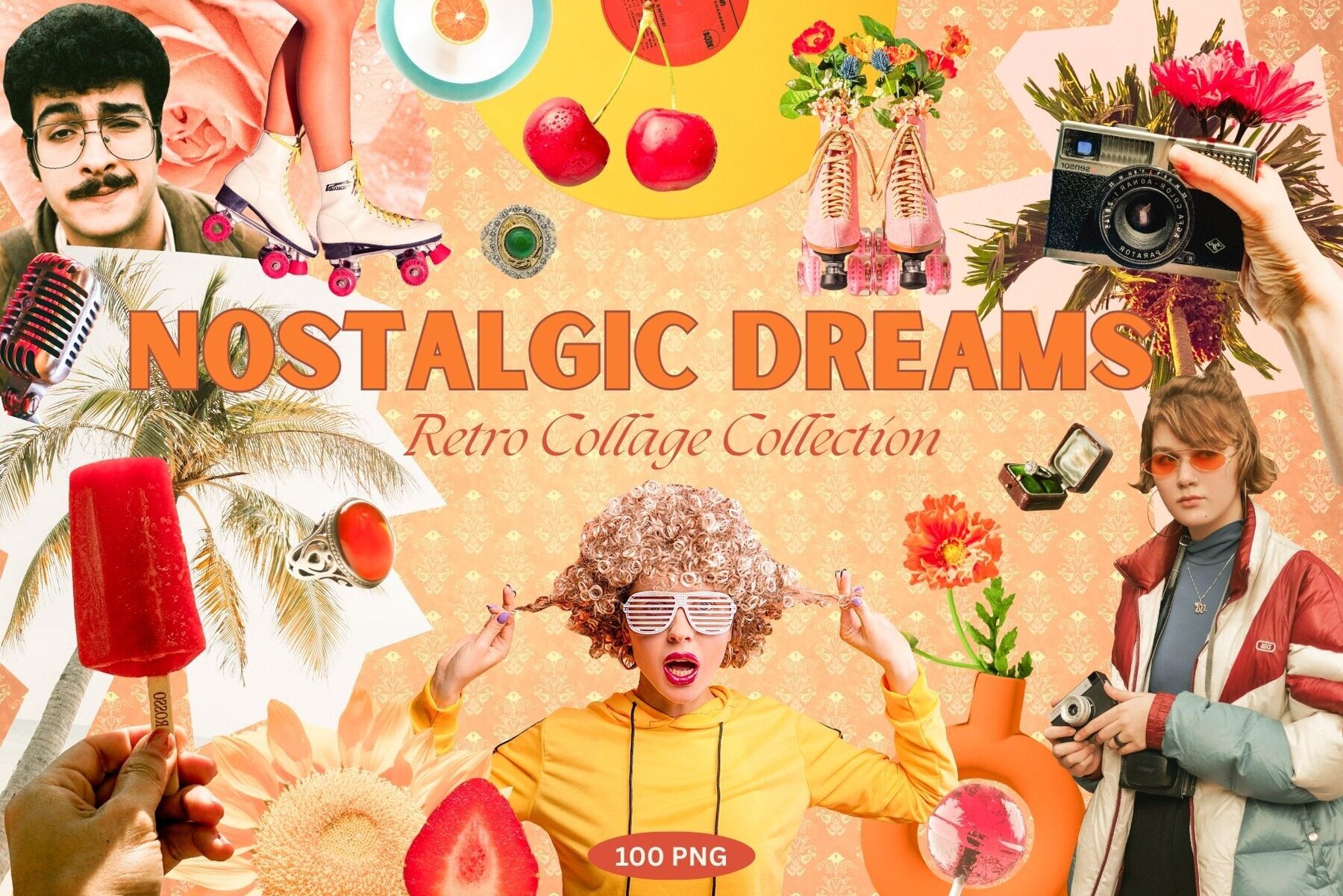 Nostalgic Dreams Retro Collage 1