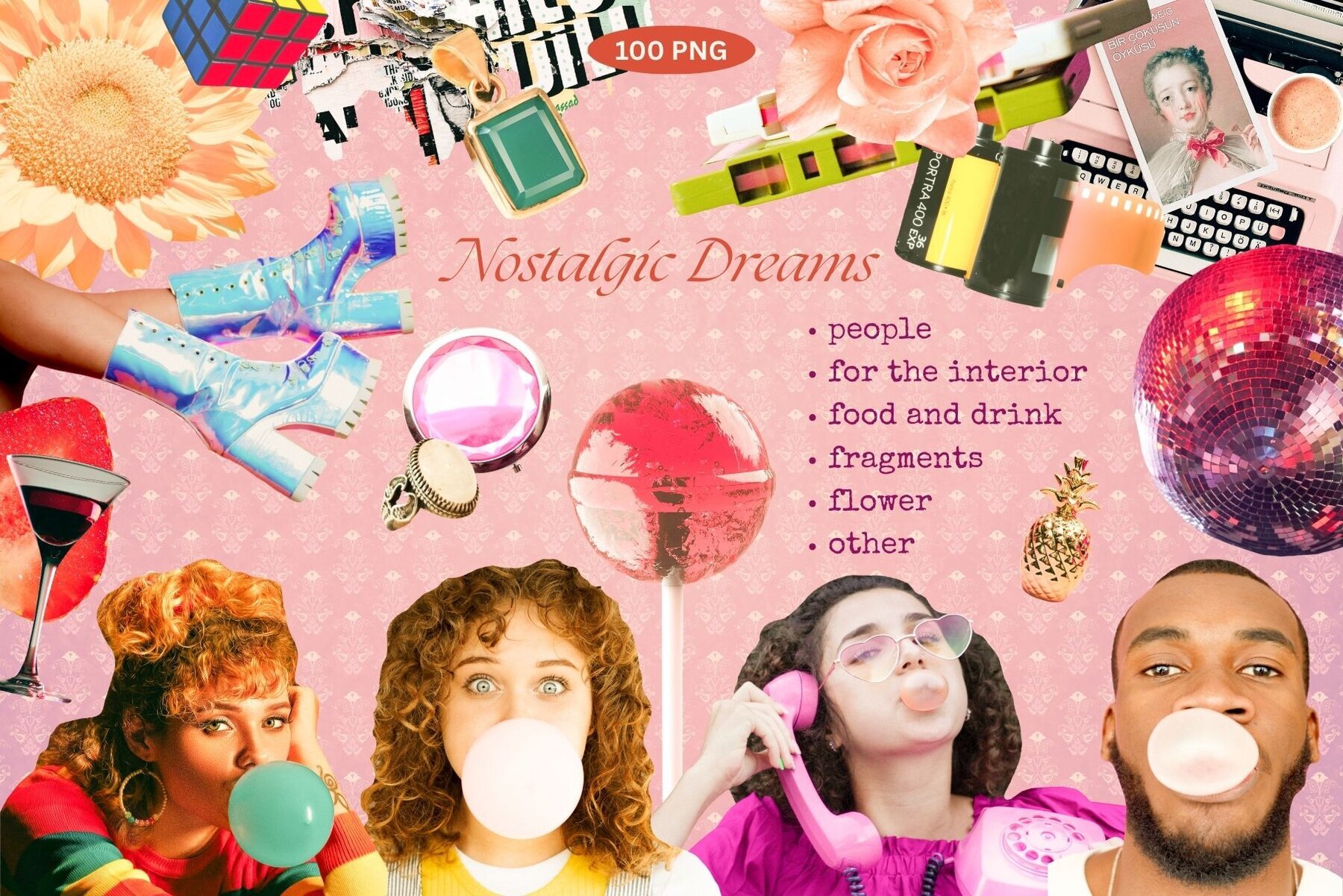 Nostalgic Dreams Retro Collage 2