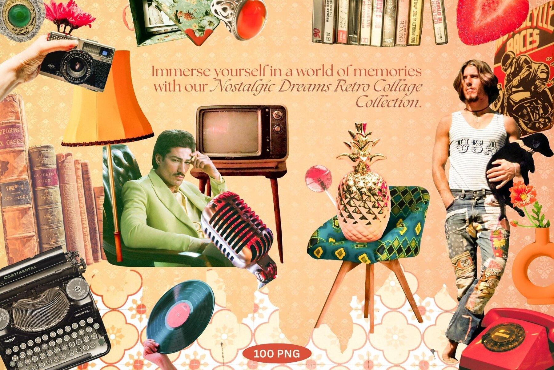 Nostalgic Dreams Retro Collage 3