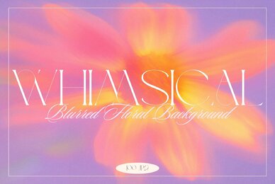 Whimsical Blurred Floral Background