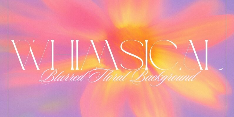 Whimsical Blurred Floral Background