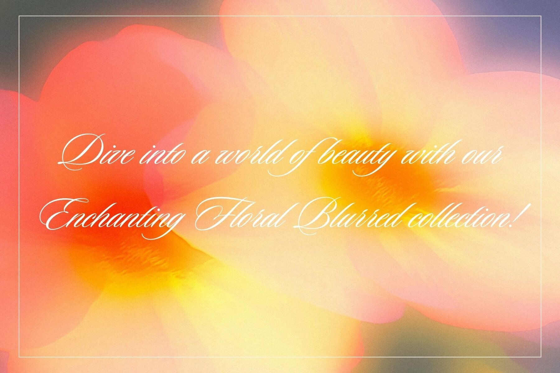 Whimsical Blurred Floral Background 2