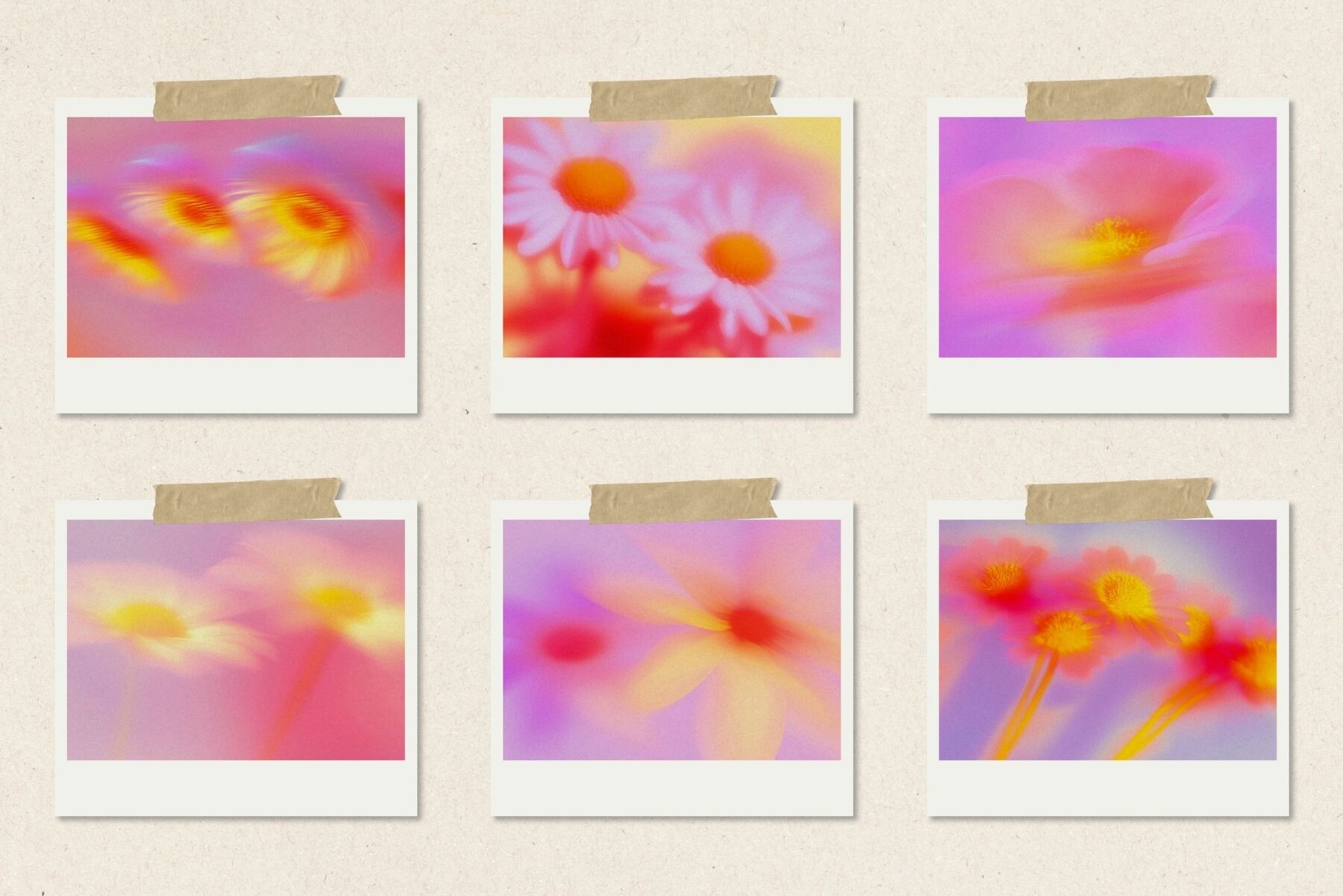 Whimsical Blurred Floral Background 7