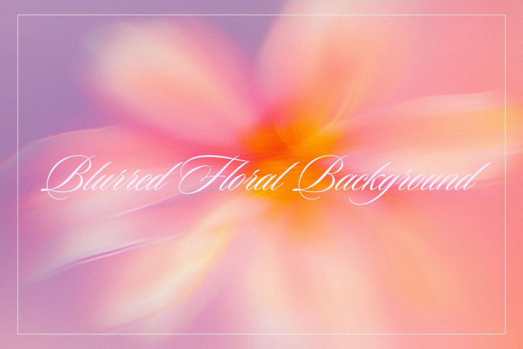 Whimsical Blurred Floral Background 11
