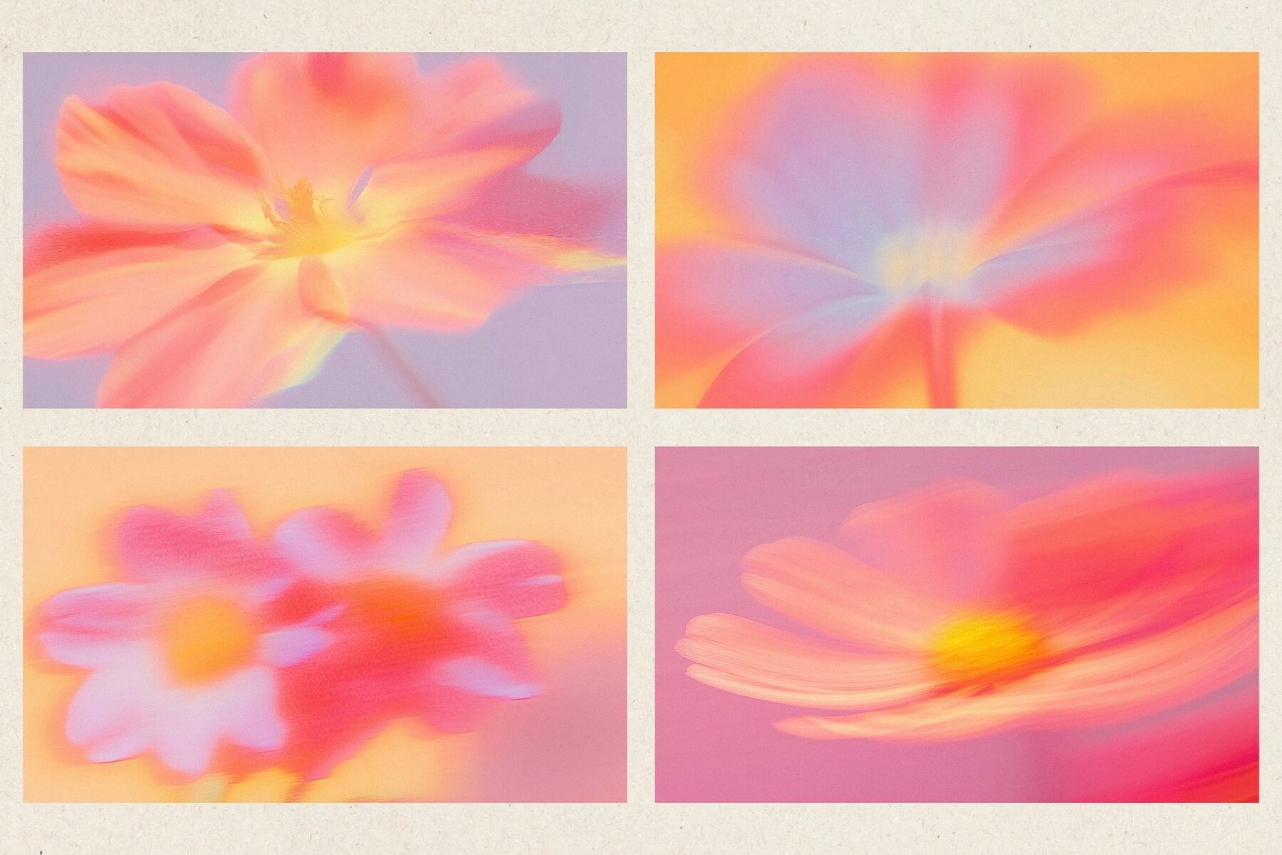 Whimsical Blurred Floral Background 12