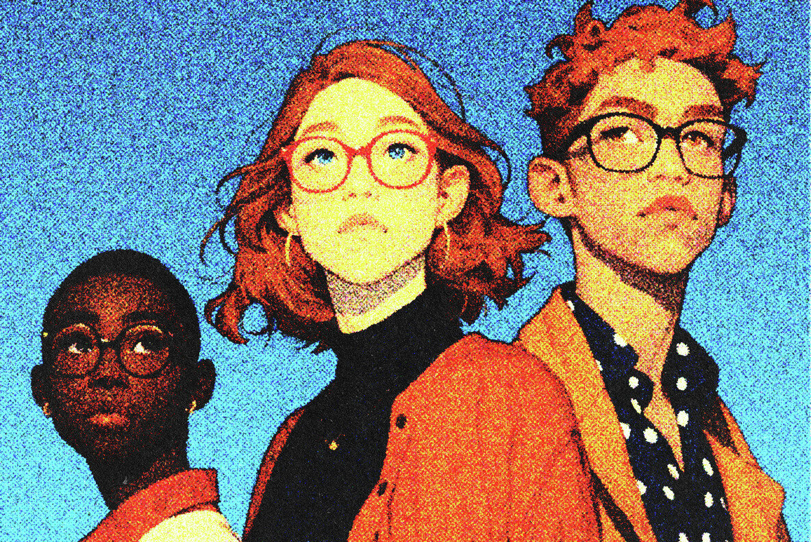 Halftone Print Effect Template 3