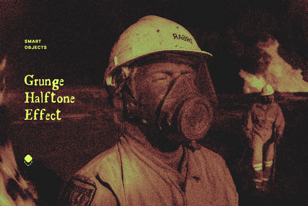 Halftone Grunge Photo Effect 1