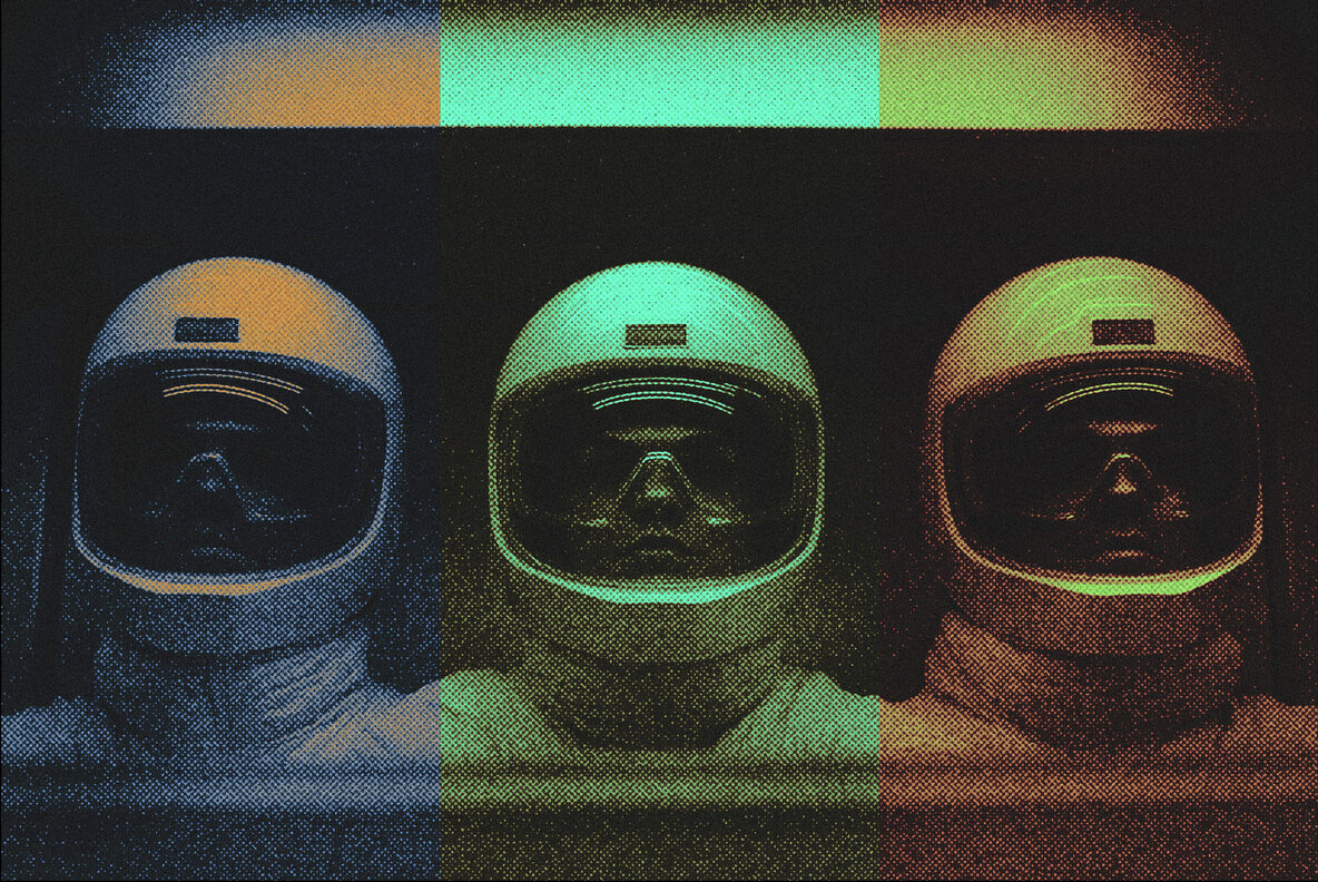 Halftone Grunge Photo Effect 2