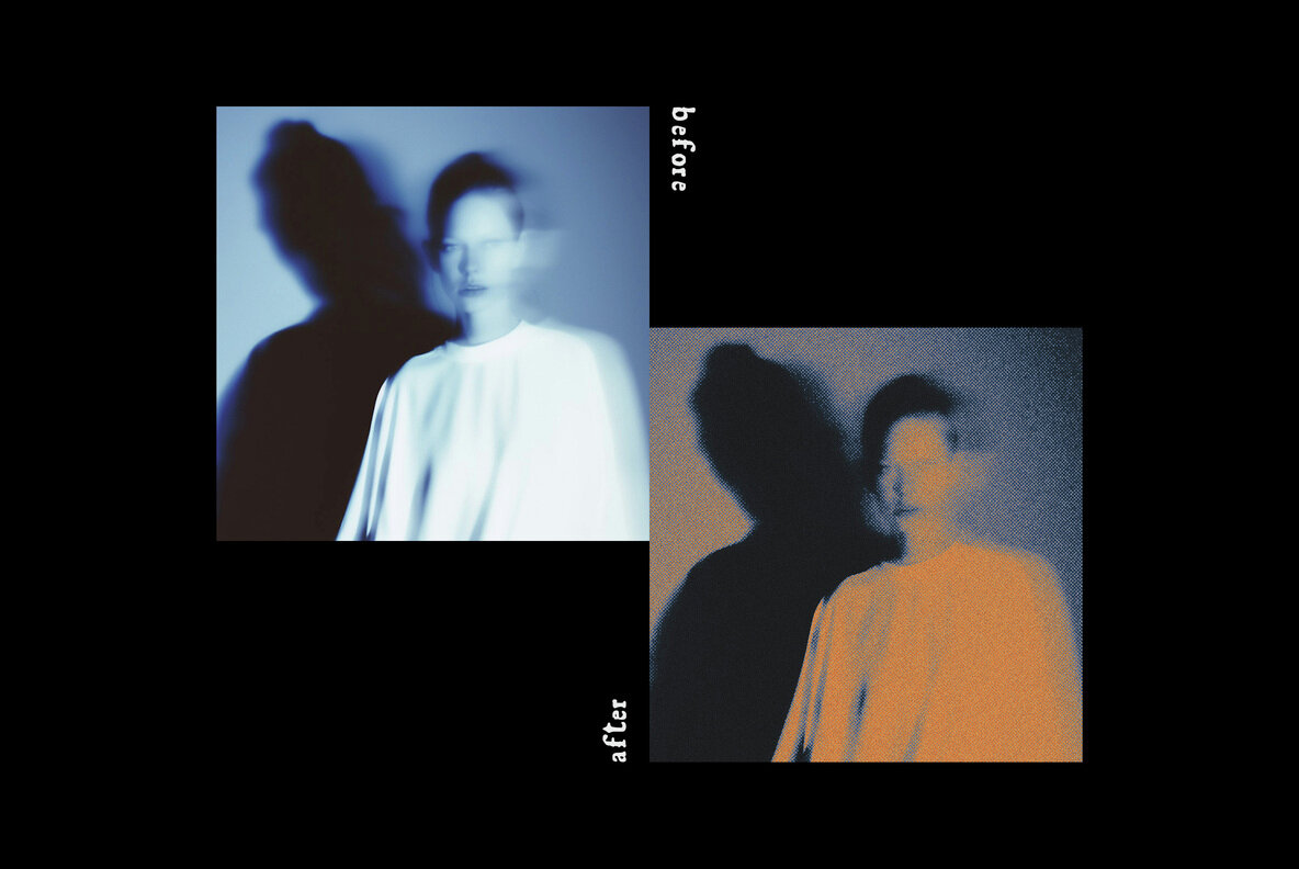 Halftone Grunge Photo Effect 8