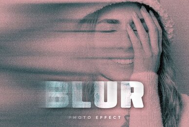 Smudged Image Effect Mockup