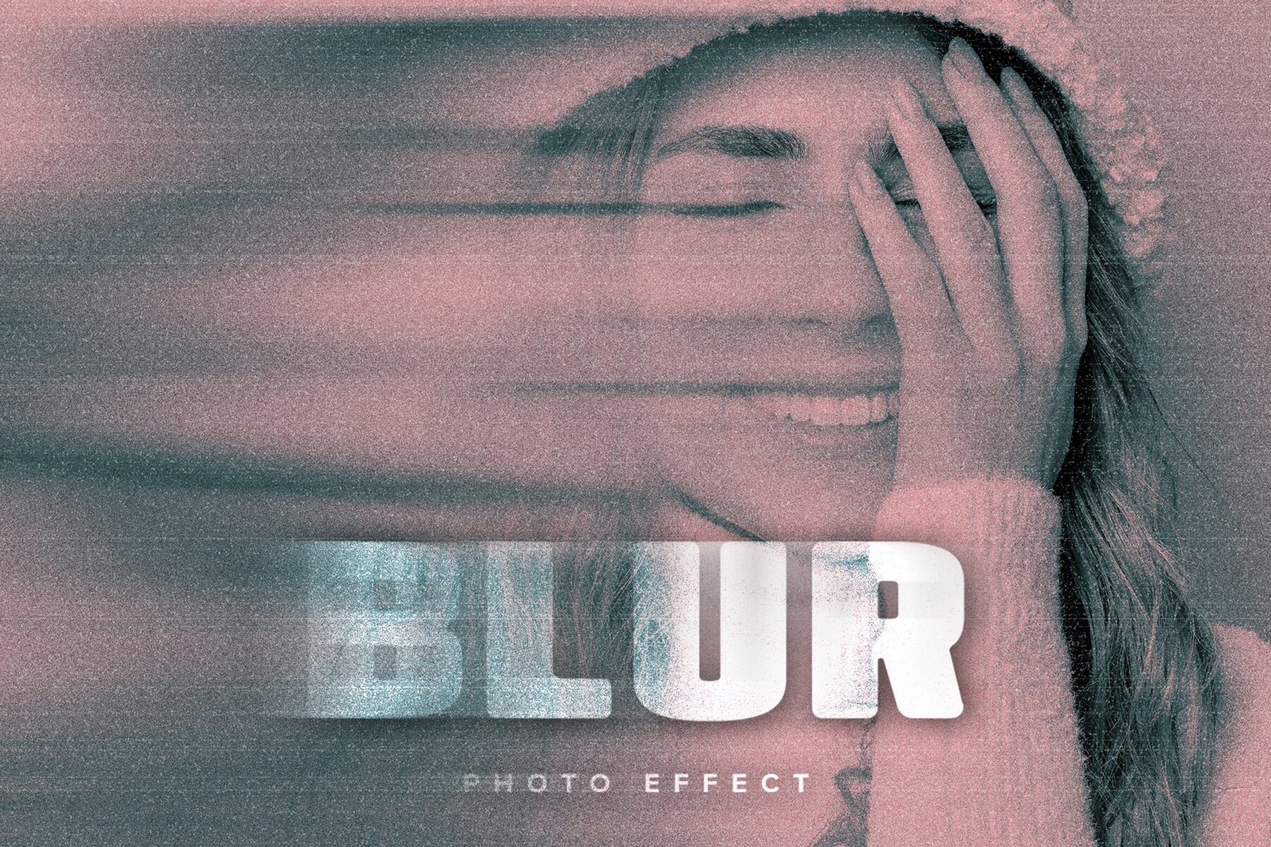 Smudged Image Effect Mockup 1