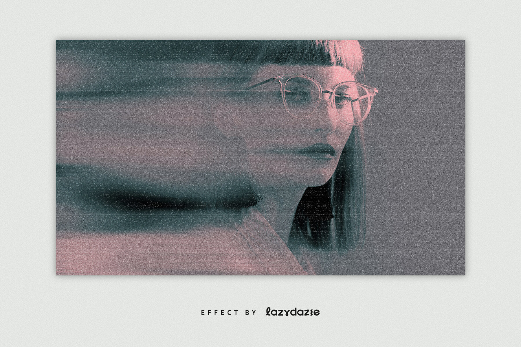 Smudged Image Effect Mockup 3