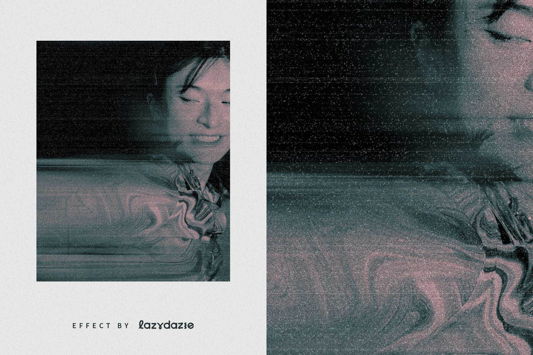 Smudged Image Effect Mockup 6